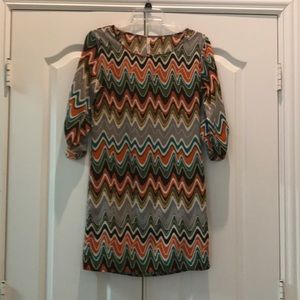 Fall patterned dress!!